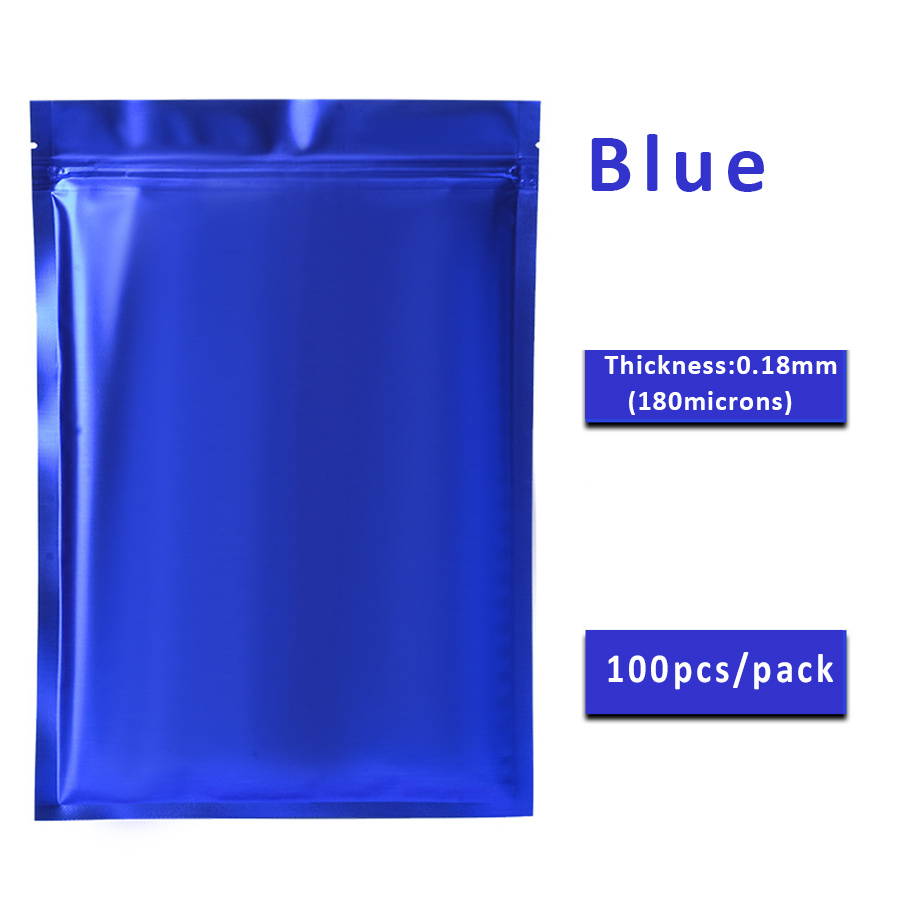 100pcs Matte Blue Foil Zipper  - Food Storage Zipper recension och pris