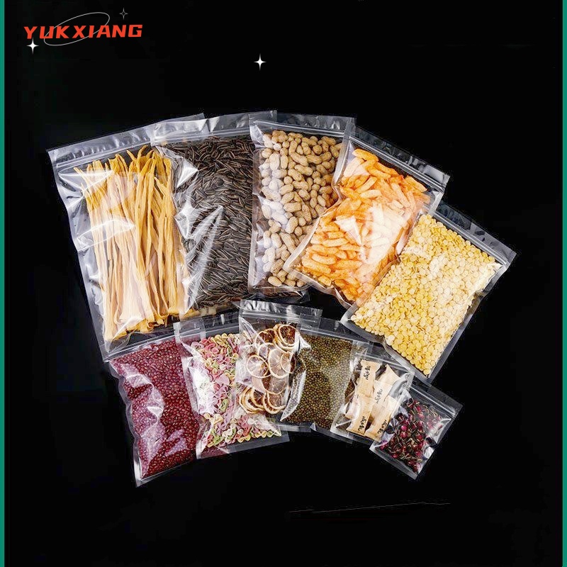 50pcs Transparent Flat Bottom  - Zebra Food Storage recension och pris