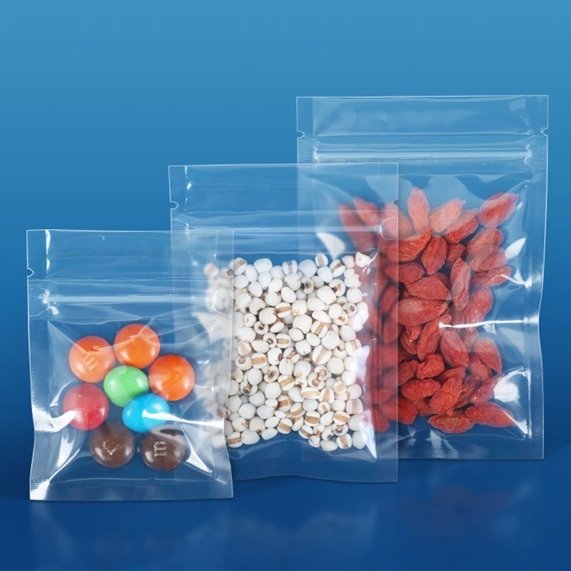 50pcs Transparent Flat Bottom  - Zebra Food Storage recension och pris