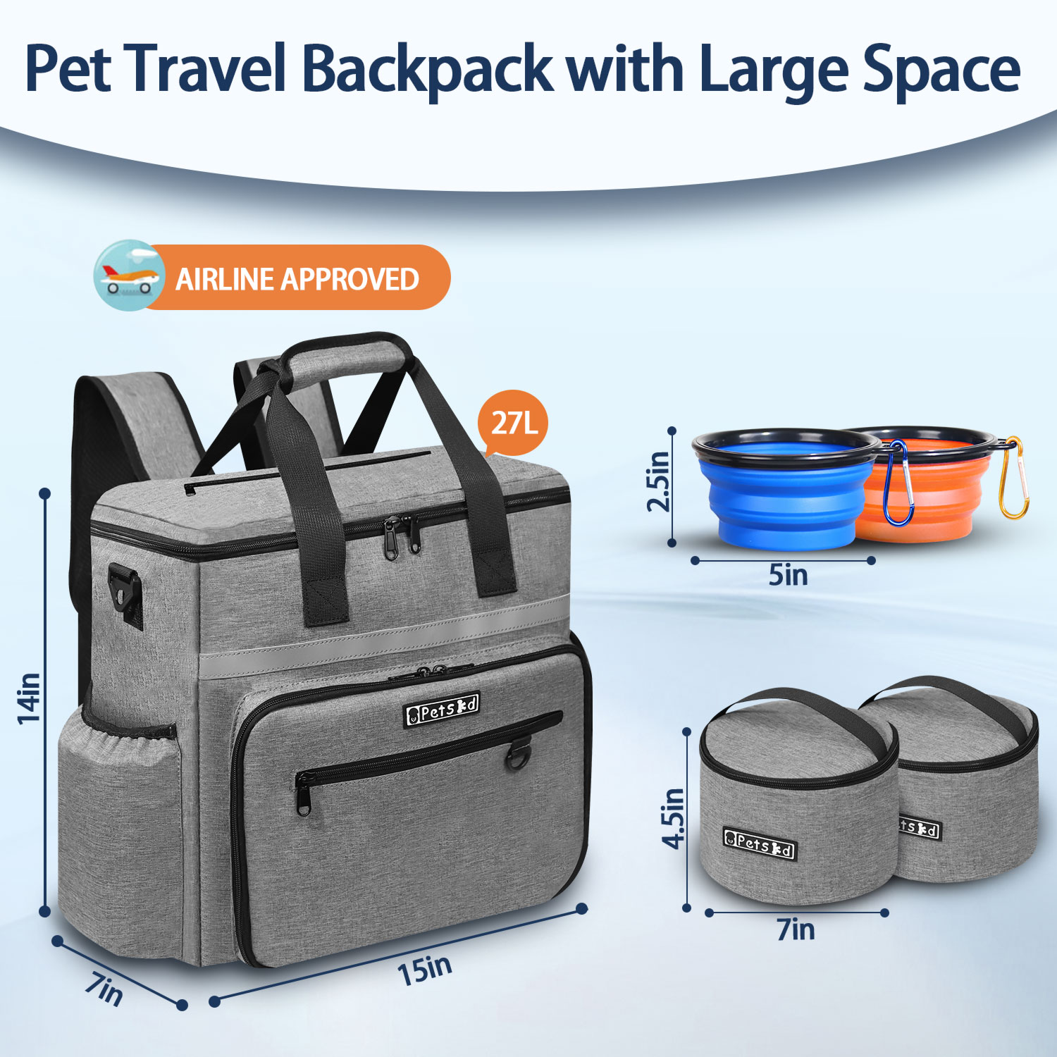 Petskd Outdoor Dog Organizer B - Food Storage Zipper recension och pris