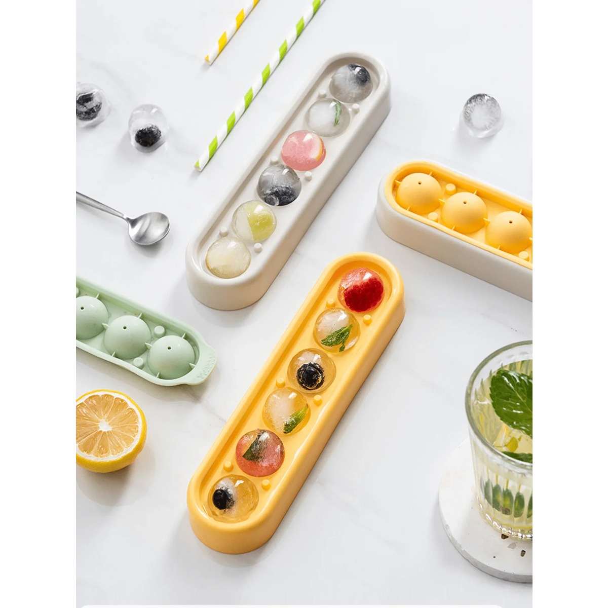 1 Round Ice Hockey Mold, Silic - Food Storage Frozen recension och pris