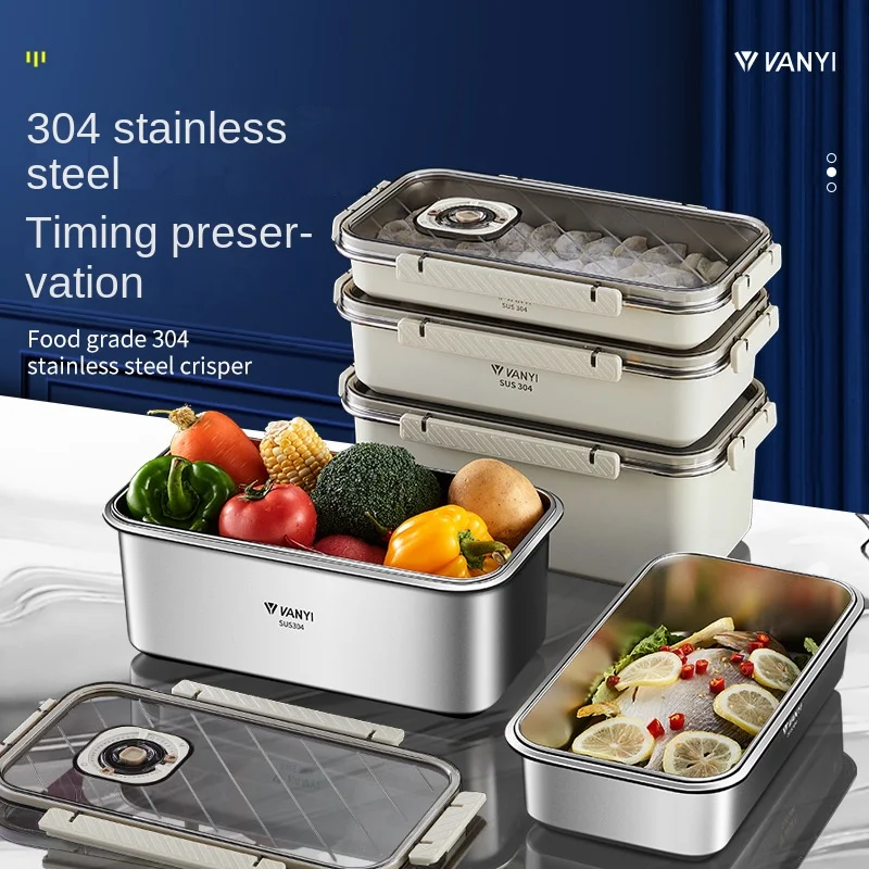 Steel Crisper Sealed Dumpling  - Food Storage Frozen recension och pris