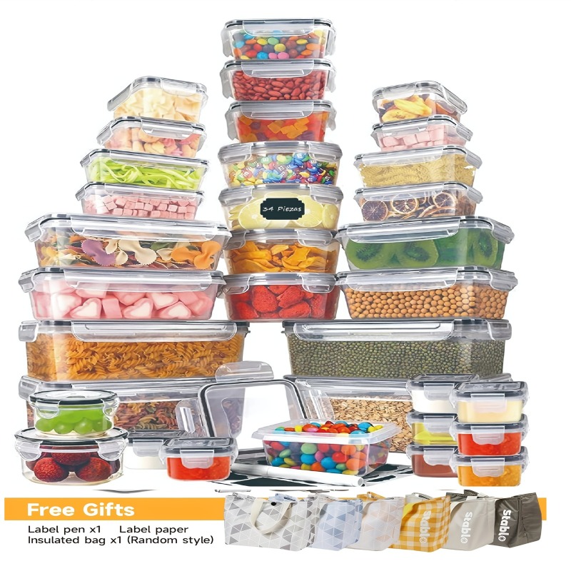 48PCS BPA-Free Food Storage Se - Food Storage Pantry recension och pris