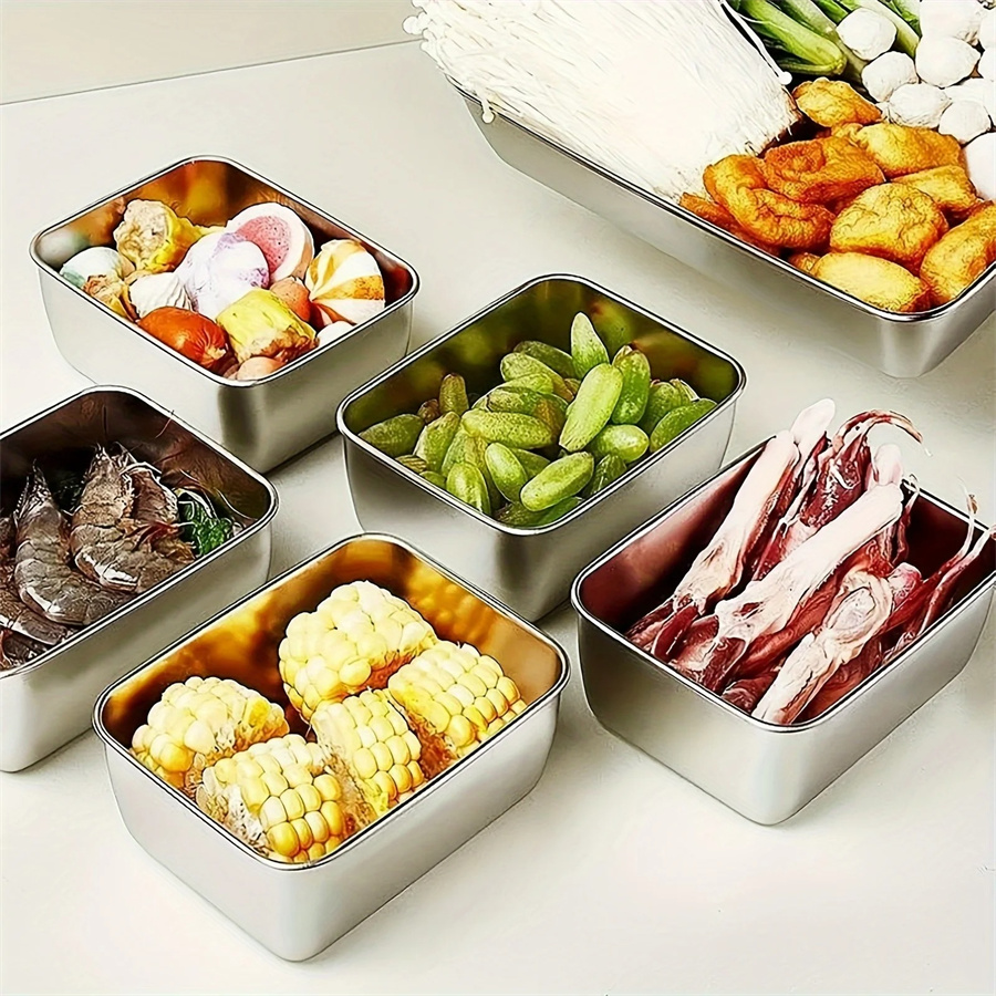 1/3/5pcs Stainless Steel Food  - Food Storage Quart recension och pris