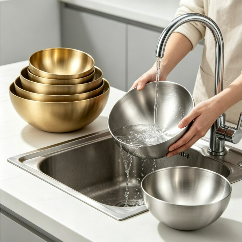 Stainless Steel Mixing Bowls M - Food Storage Eco Friendly recension och pris