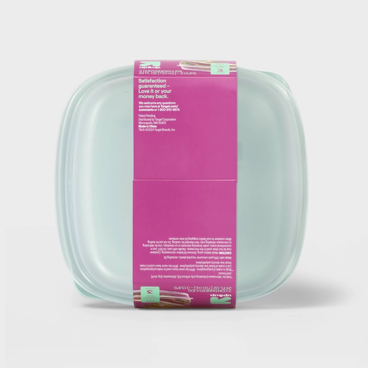 2026 New 3 Pack 24oz Square Fo - Food Storage Prep Containers recension och pris